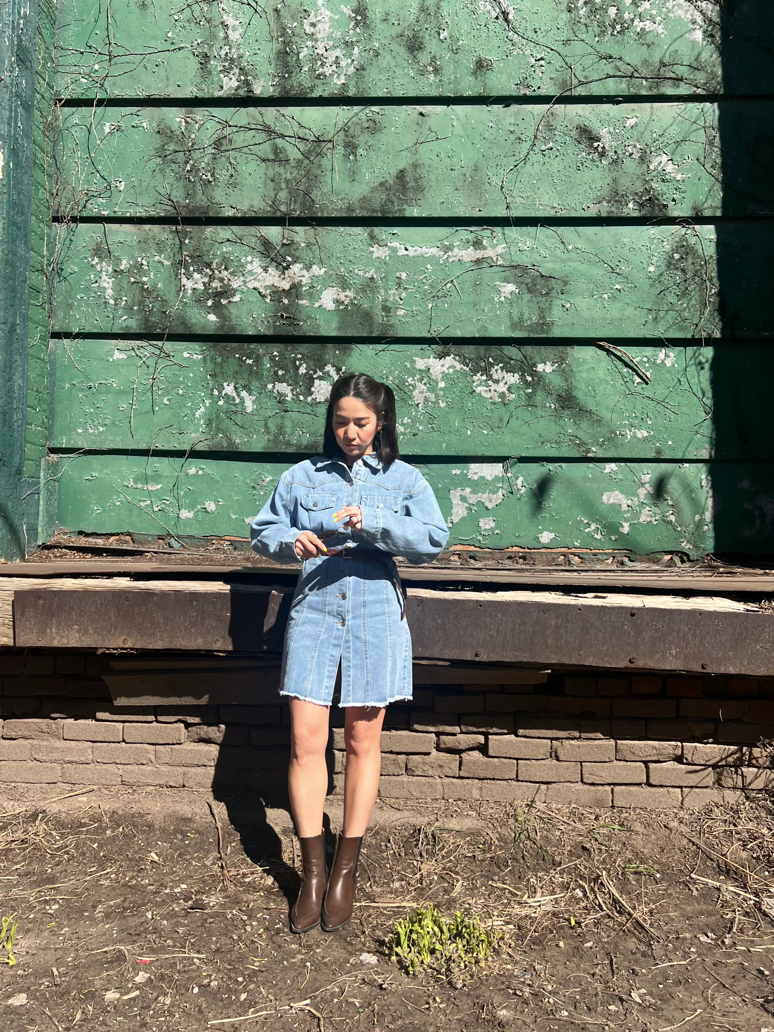 BALLY Denim shirt dress - Image 9
