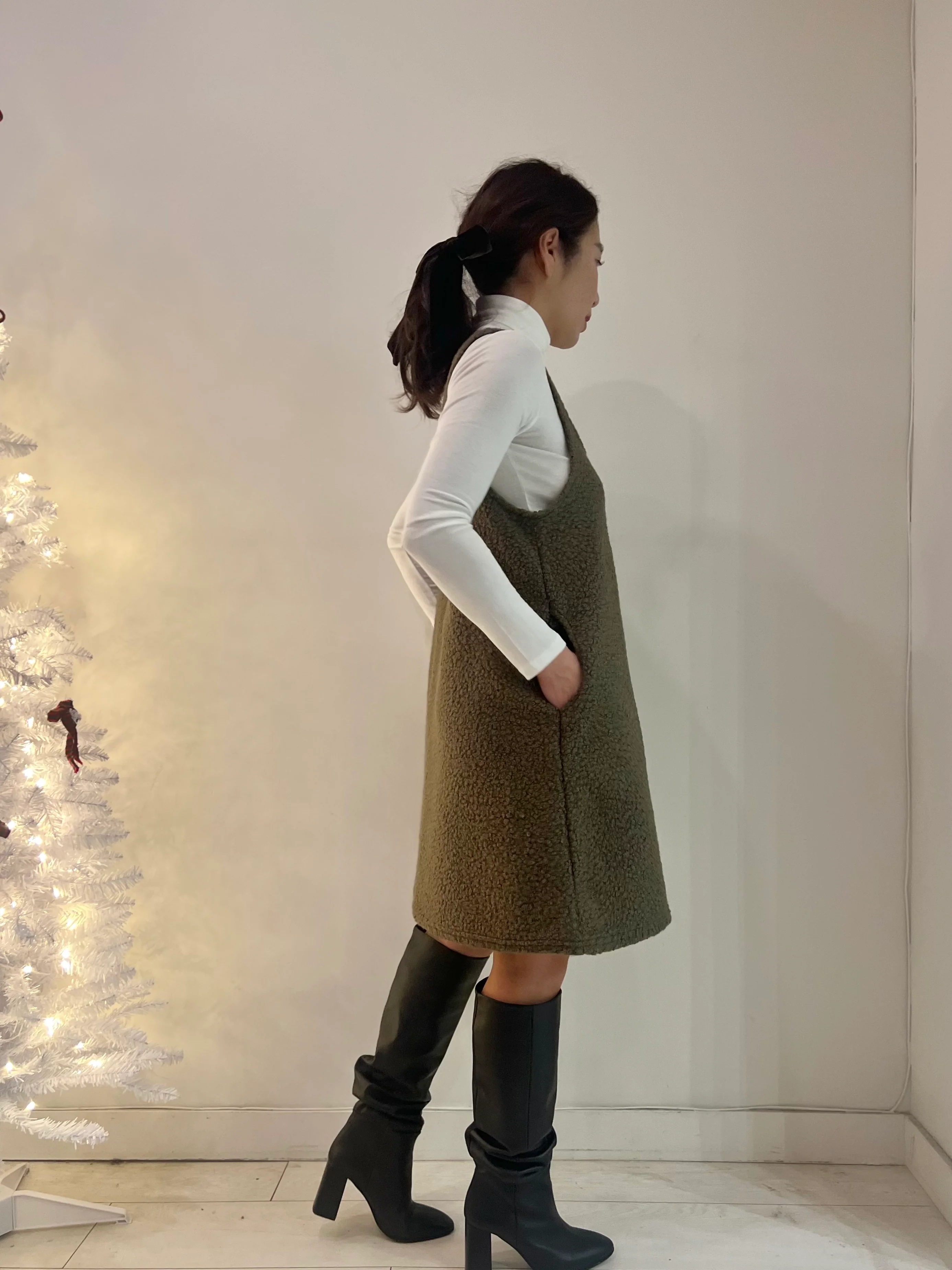 BARA Mini fleece dress - Image 6