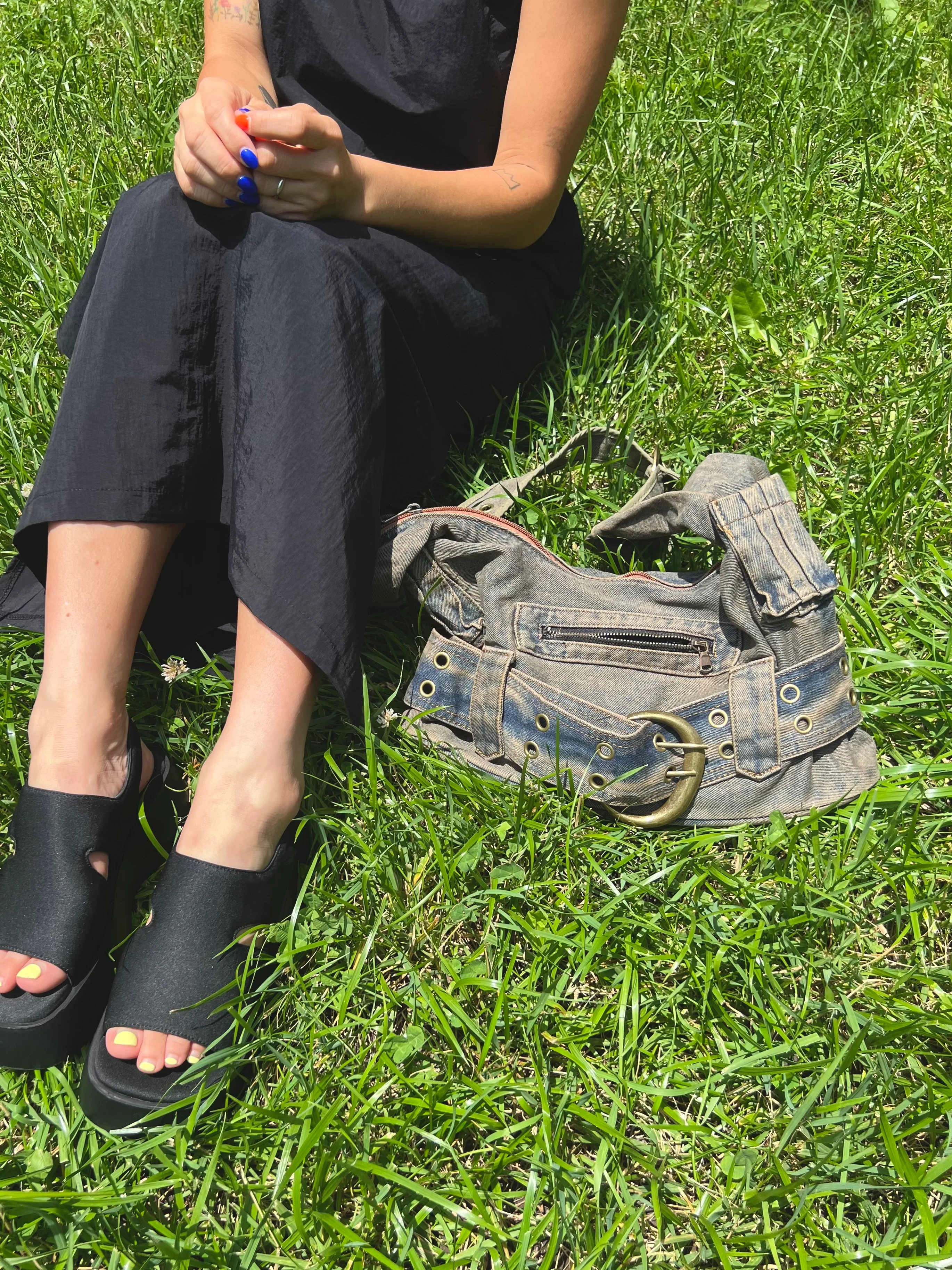 CRUZ Denim shoulder bag - Image 3