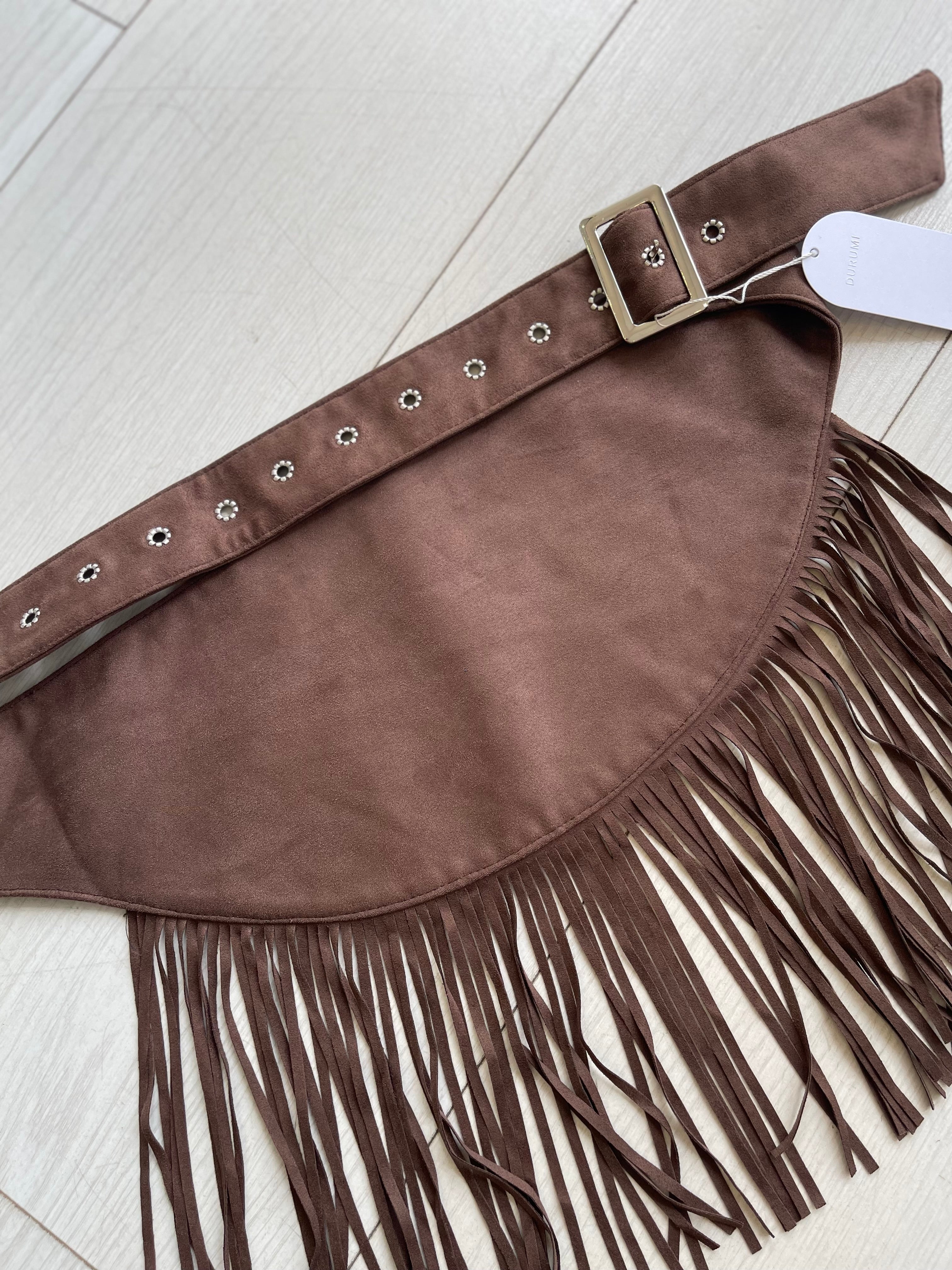 DAKOTA Fringe suede belt - Image 8