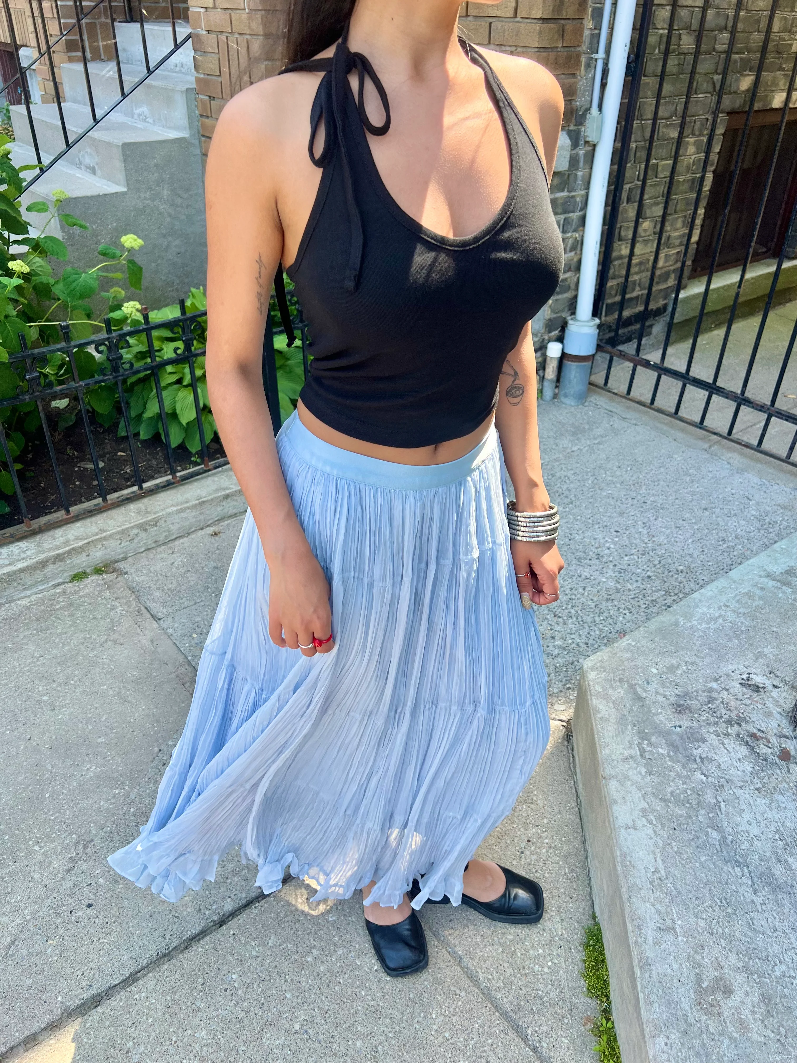 FAYE Crinkle maxi skirt - Image 3