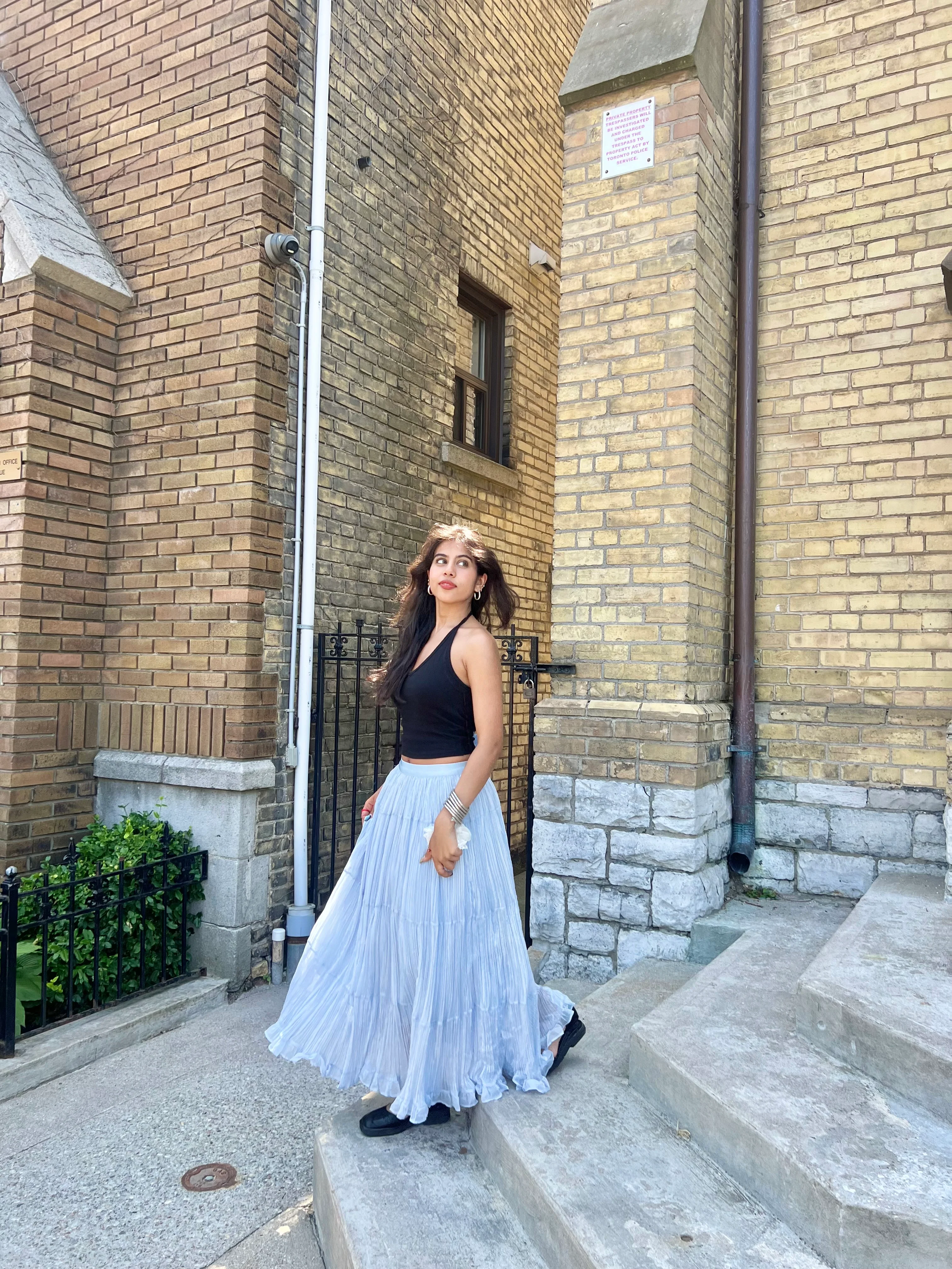 FAYE Crinkle maxi skirt - Image 4