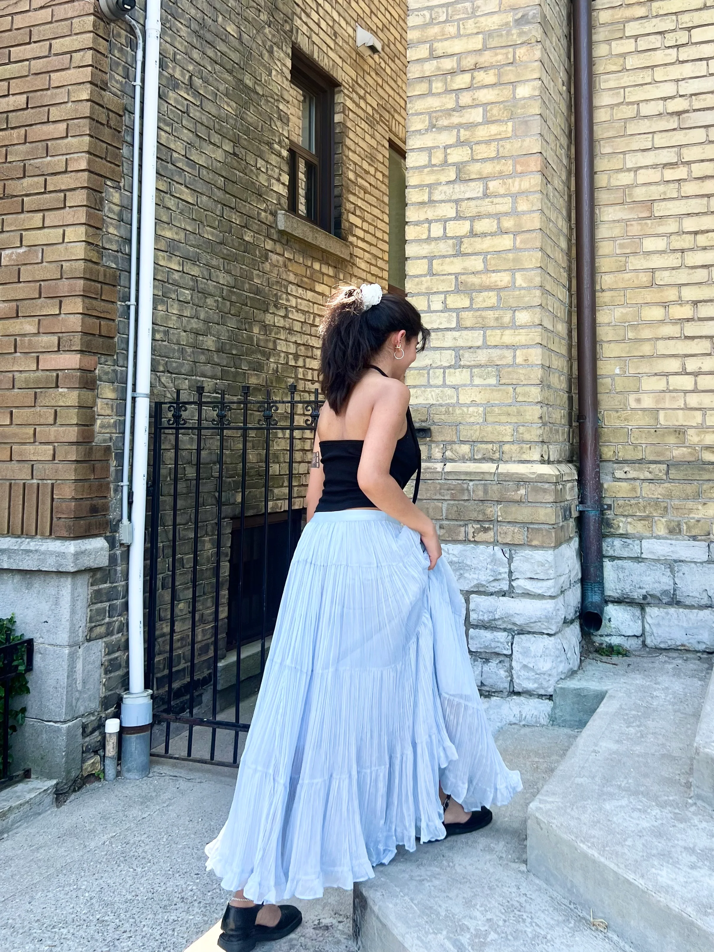 FAYE Crinkle maxi skirt - Image 5
