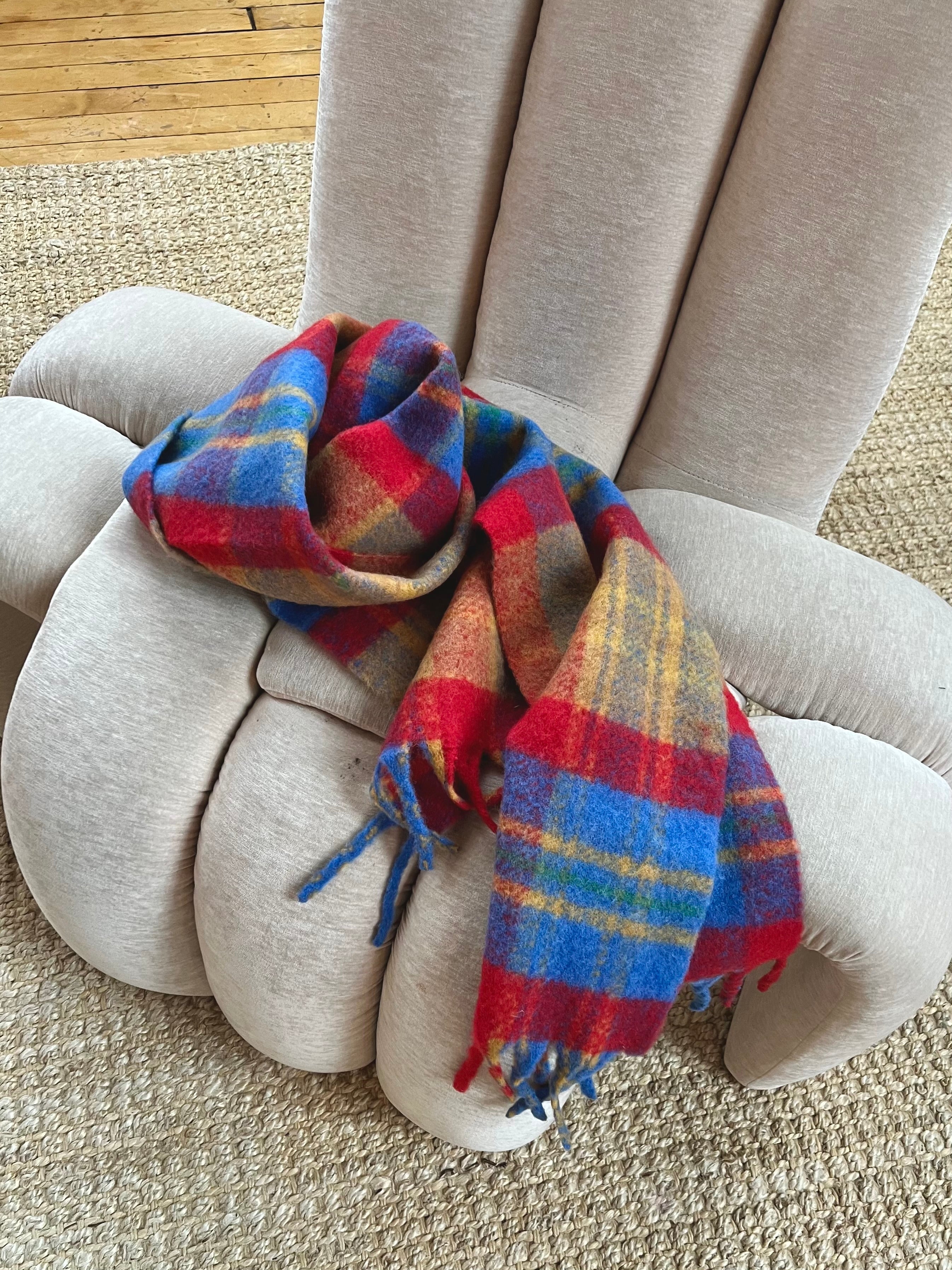 FLOM Plaid wool scarf - Image 3