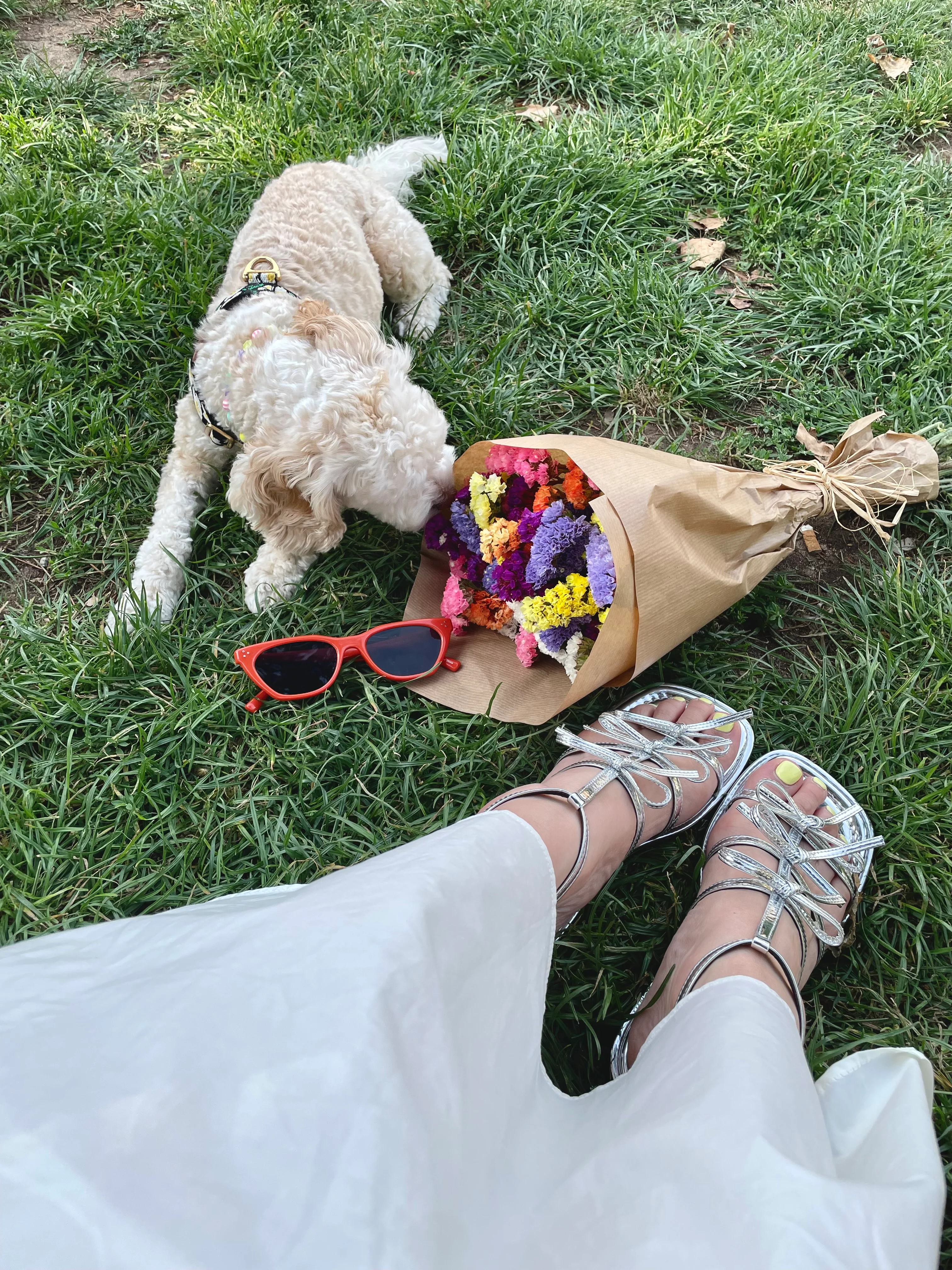 HEIDI Bow flat sandals - Image 3