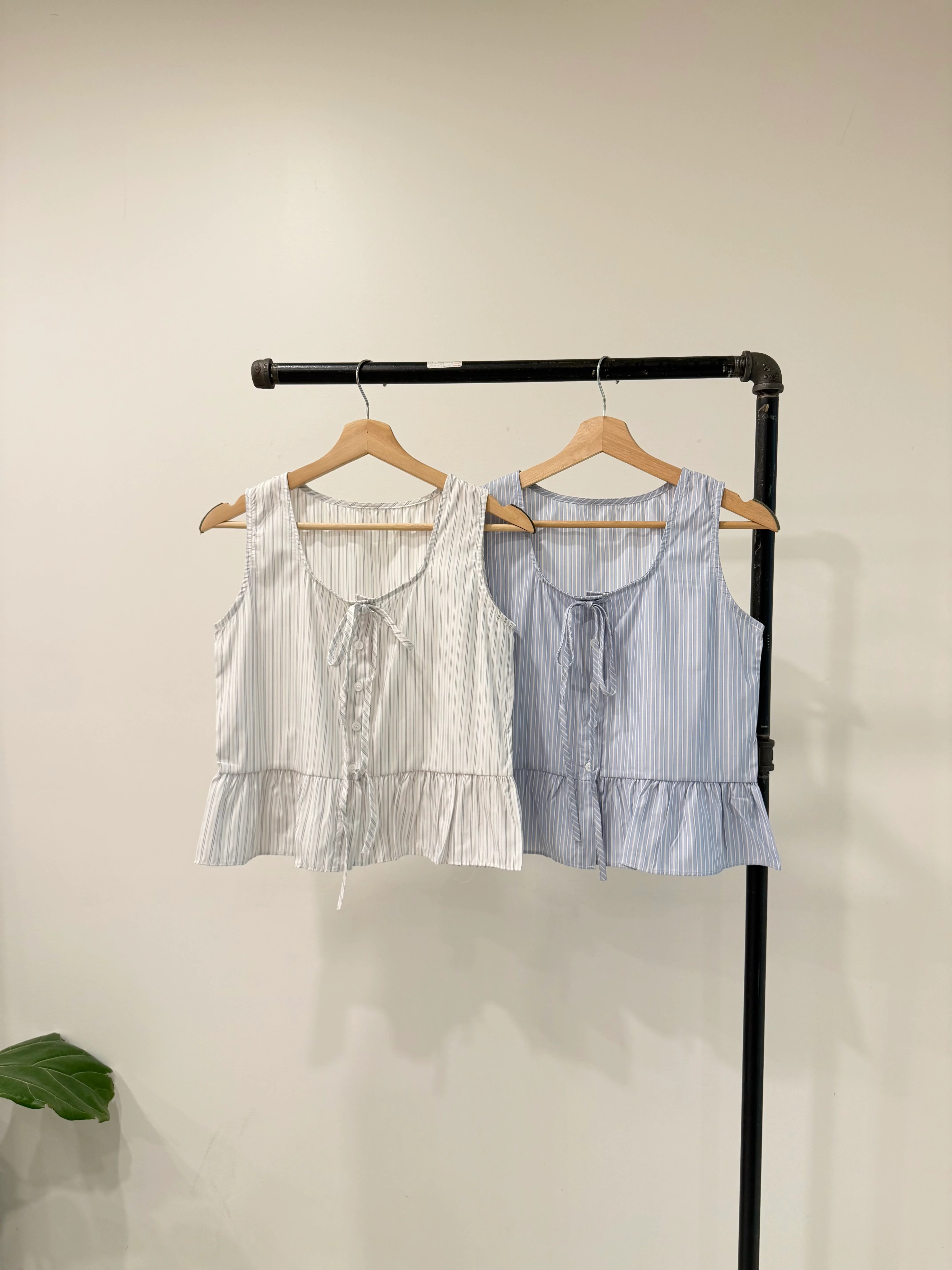 NORAH Ruffle hem stripe top - Image 8