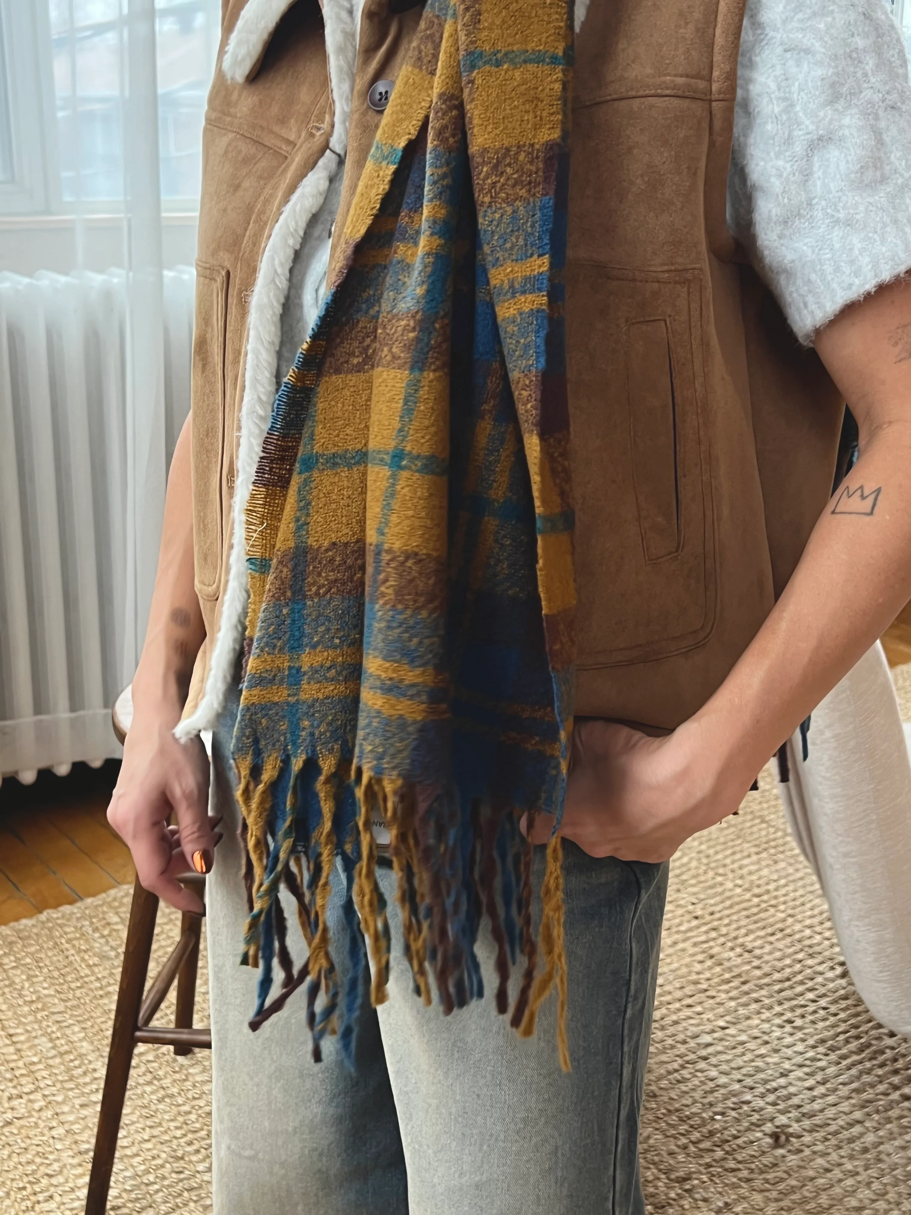 RANGE Plaid scarf - Image 10