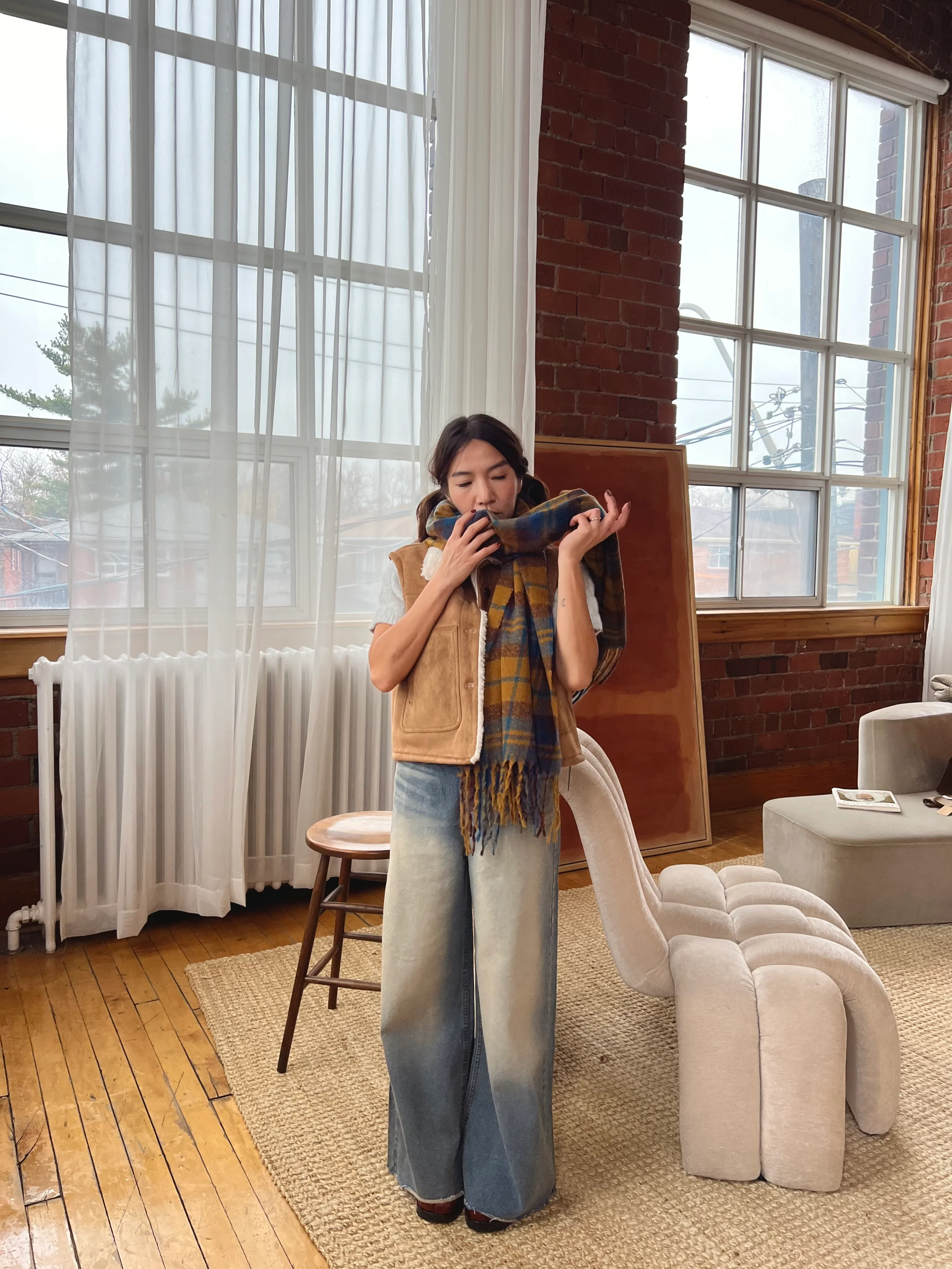 RANGE Plaid scarf - Image 3