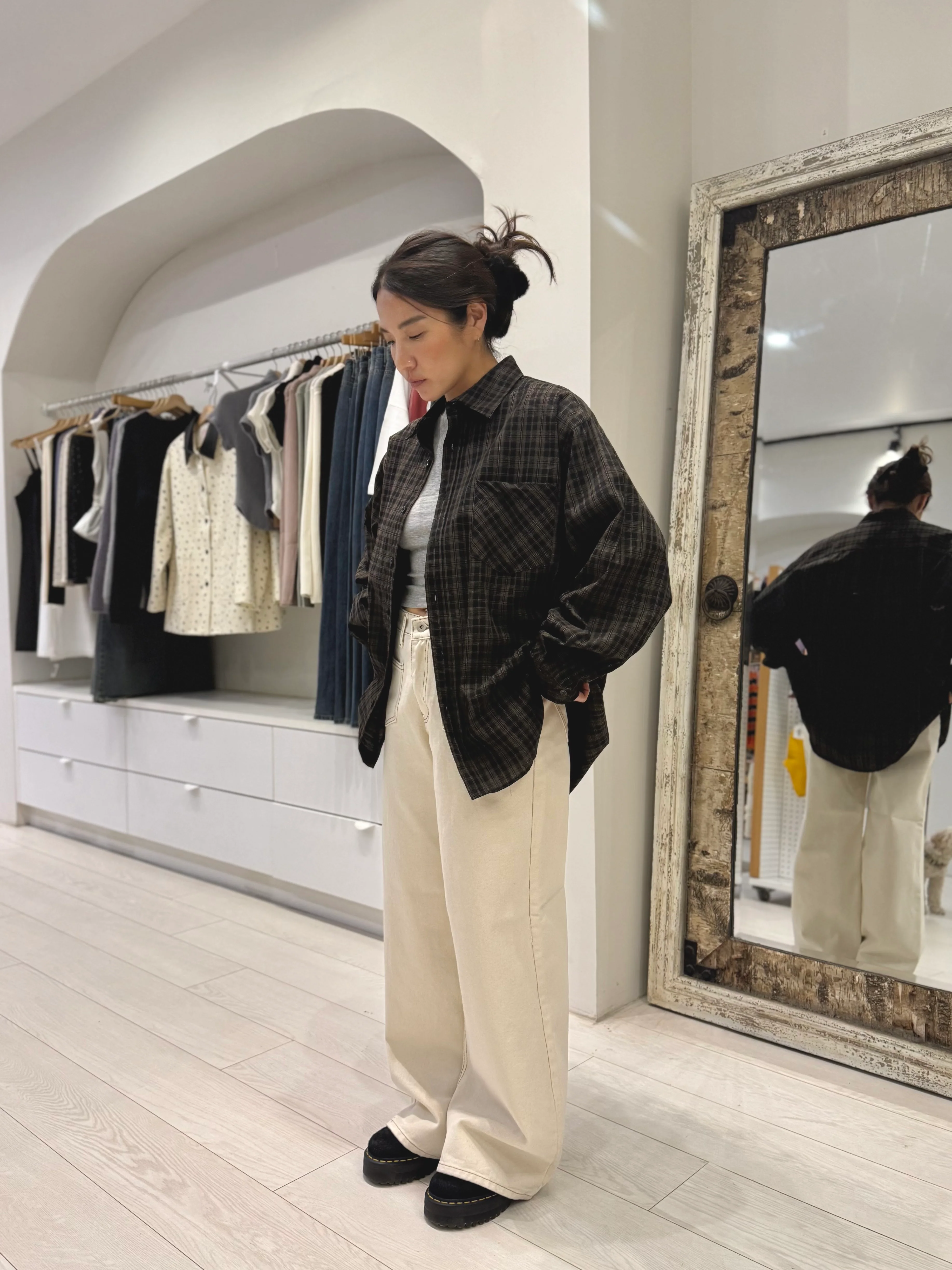 LAO Plaid oversized shirt - Image 8
