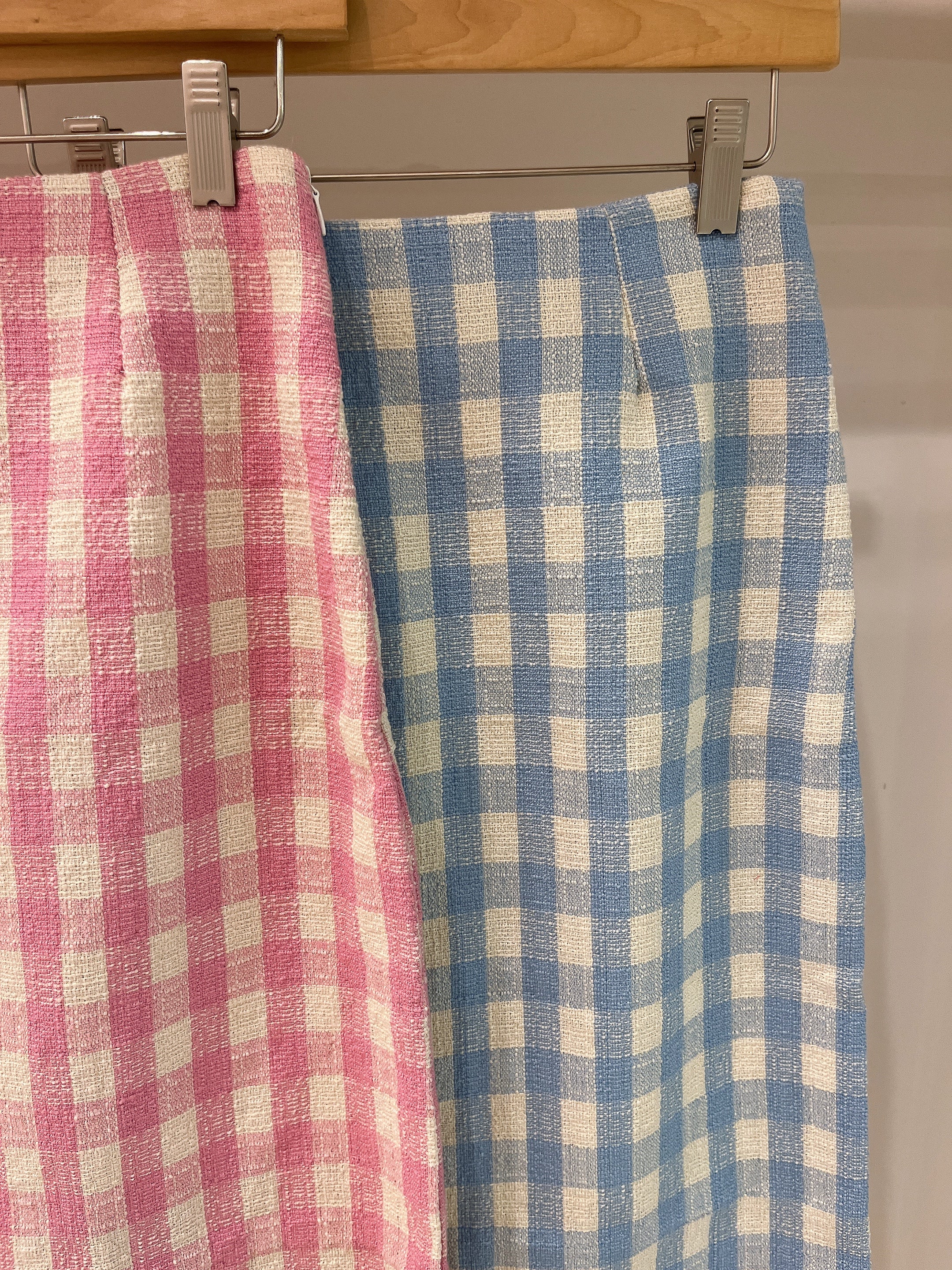 SHAKE Gingham plaid skirt - Image 3