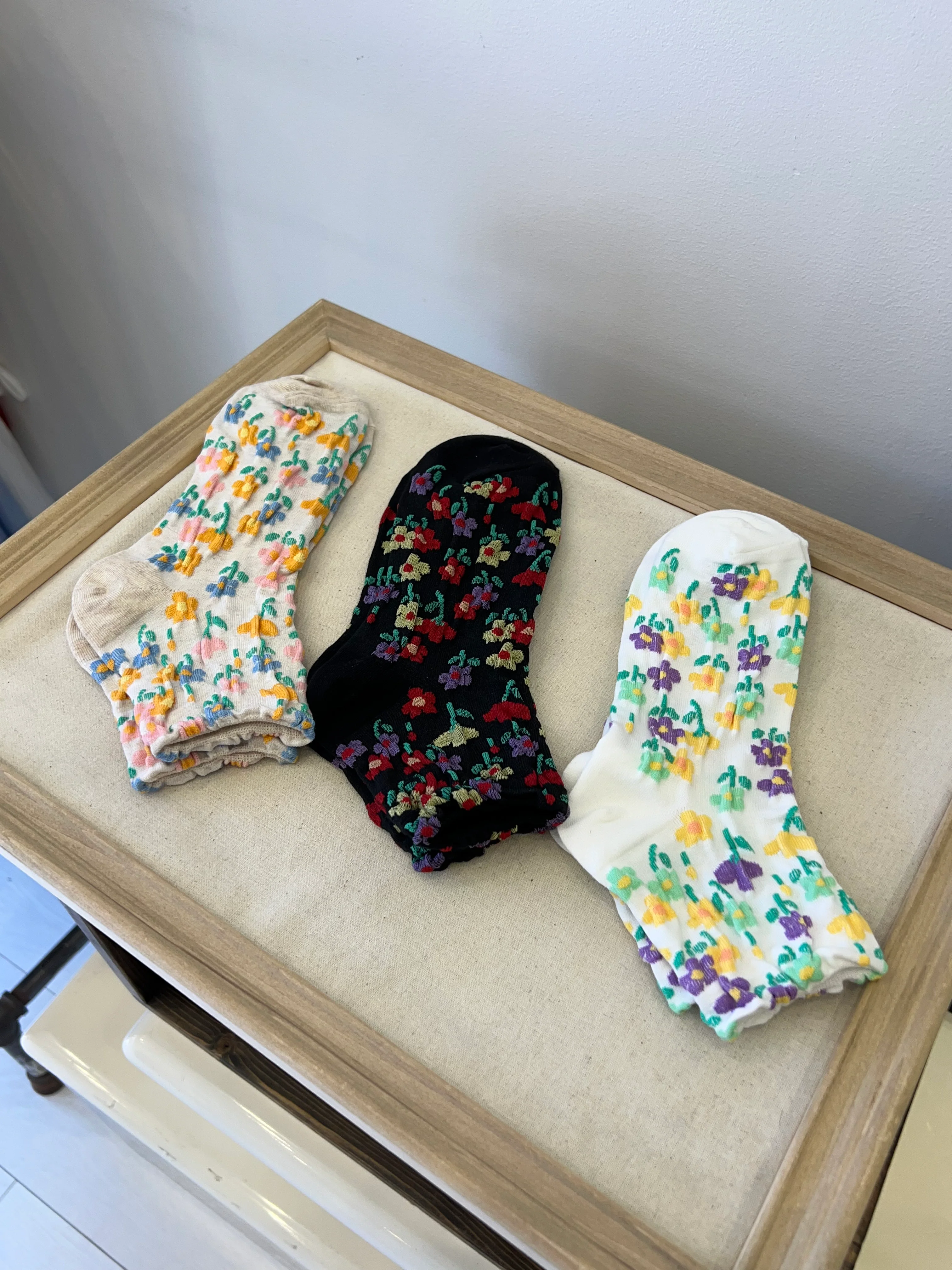 WEGO Flower print socks - Image 5